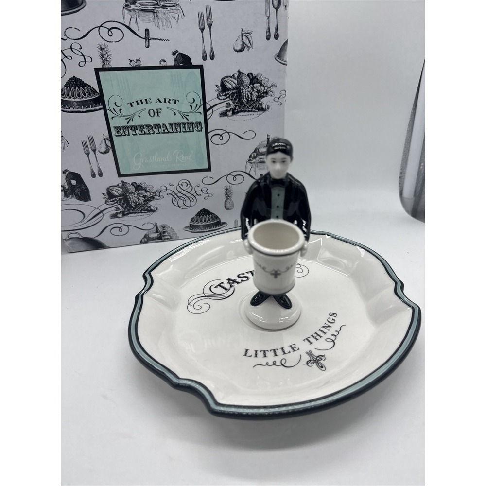 Grasslands Road Appetizer Cheese Serving Plate With Man